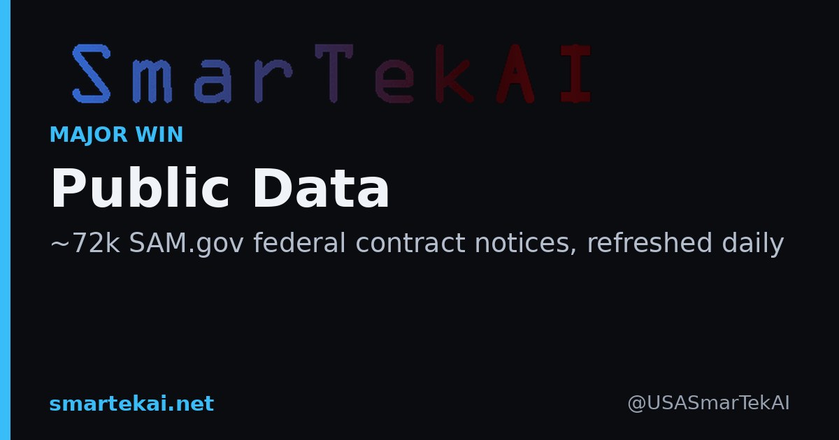 SmarTekAI — Public Data